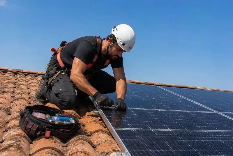Maintenance et monitoring de panneaux solaires à Saint-André-le-Gaz